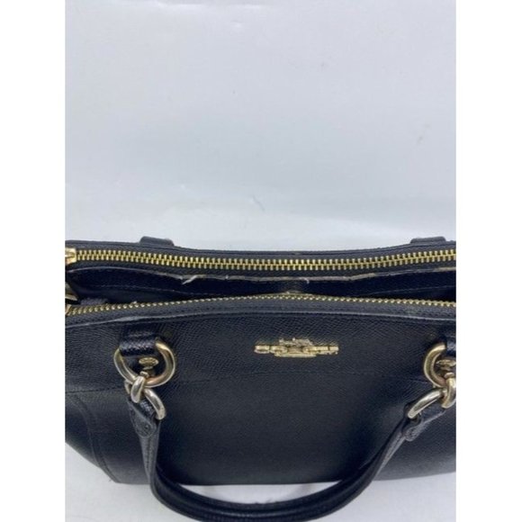 Coach Carryall Mini Brooke Light Goldblack Leather Cross Body Bag - Picture 4 of 11